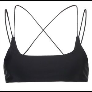 MIKOH size Medium Black Bikini Top
